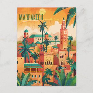 Reise nach Marrakesch Postkarte