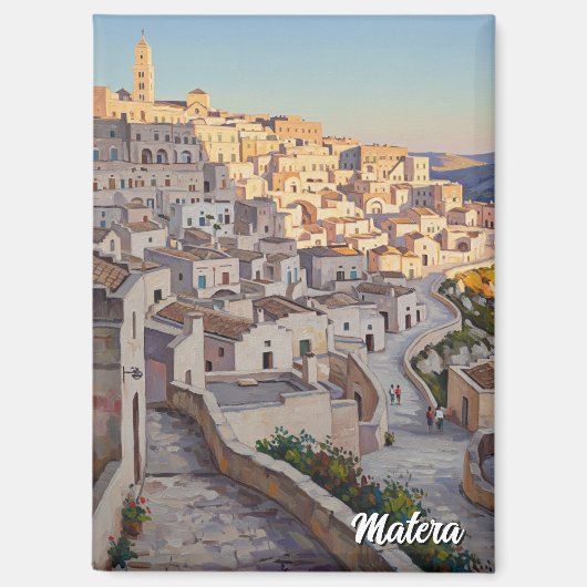Reise nach Matera Italien Magnet (Vorderseite)