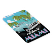 Reise nach Miami Reiseplakat Magnet (Rechte Seite)