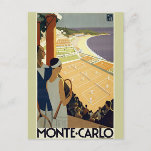 Reise nach Monte Carlo Monaco Vintage Postkarte