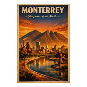 Reise nach Monterrey-Stadt, Mexiko 2026 Poster