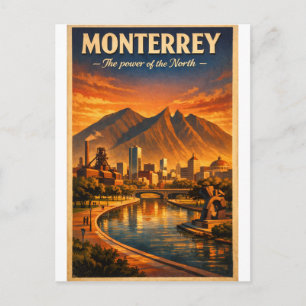 Reise nach Monterrey Stadt, Mexiko 2026 Postkarte