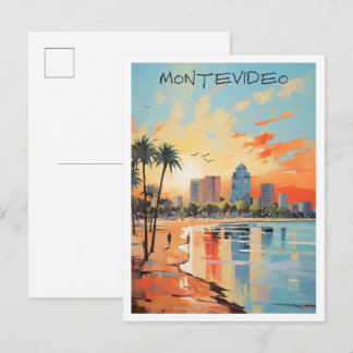 Reise nach Montevideo Uruguay Postkarte