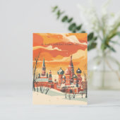 Reise nach Moskau Postkarte (Stehend Vorderseite)