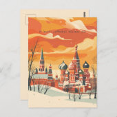 Reise nach Moskau Postkarte (Vorne/Hinten)