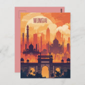 Reise nach Mumbai Postkarte (Vorne/Hinten)