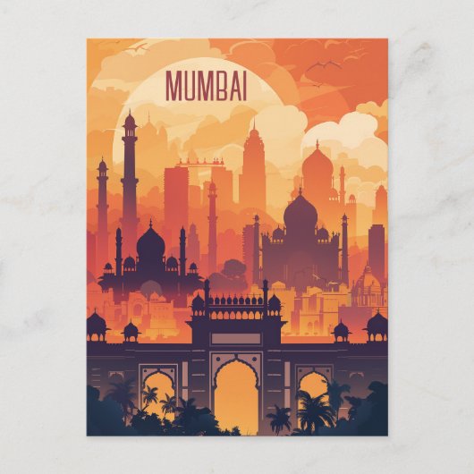 Reise nach Mumbai Postkarte (Vorderseite)