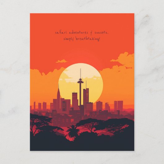 Reise nach Nairobi Postkarte (Vorderseite)