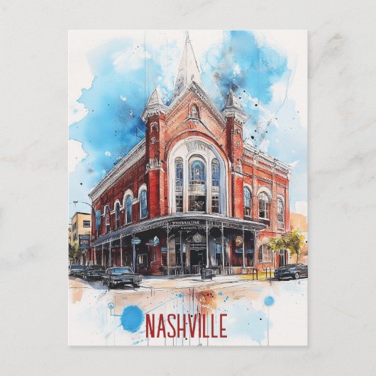 Reise nach Nashville USA Postkarte (Vorderseite)