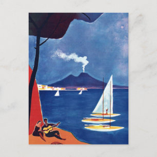 Reise nach Neapel Italien im Vintage-Stil Postkarte