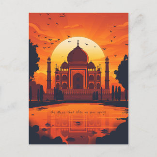 Reise nach Neu Delhi Postkarte