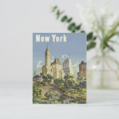Reise nach New York Postkarte (Stehend Vorderseite)