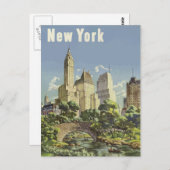 Reise nach New York Postkarte (Vorne/Hinten)