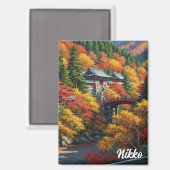 Reise nach Nikko Japan Magnet (Vorderseite/Rückseite)