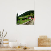 Reise nach Oberwald in der Schweiz Poster (Küche)