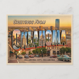 Reise nach Oklahoma City Postkarte