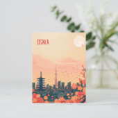 Reise nach Osaka Postkarte (Stehend Vorderseite)