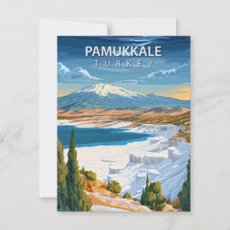 Reise nach Pamukkale Türkei Vintage Postkarte