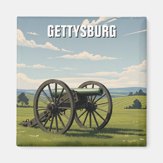 Reise nach Pennsylvania Gettysburg Magnet (Vorne)