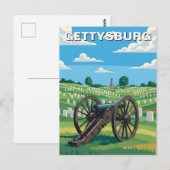 Reise nach Pennsylvania Gettysburg Postkarte (Vorne/Hinten)