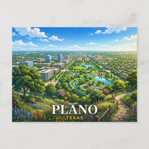 Reise nach Plano Texas Postkarte