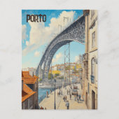Reise nach Porto Portugal Postkarte (Vorderseite)