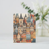 Reise nach Prag Tschechien Postkarte (Stehend Vorderseite)