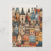 Reise nach Prag Tschechien Postkarte (Vorne/Hinten)
