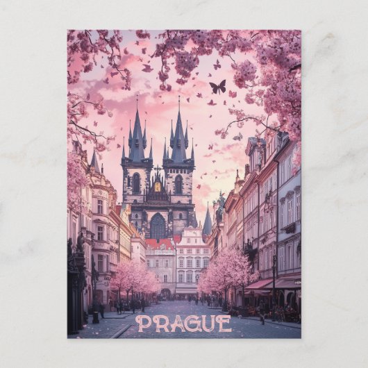 Reise nach Prag Tschechische Republik Postkarte (Vorderseite)