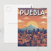 Reise nach Puebla, Mexiko Postkarte (Vorne/Hinten)