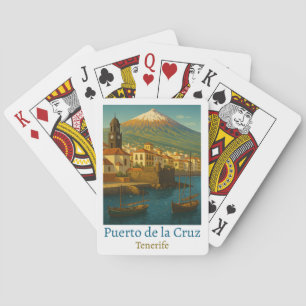 Reise nach Puerto de la Cruz Tenerife im Vintage-S Spielkarten