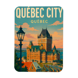 Reise nach Quebec City Kanada Altstadt Schloß  Magnet