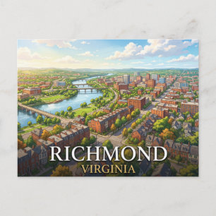 Reise nach Richmond Virginia Historische Stadtan Postkarte