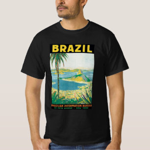 Reise nach Rio de Janeiro Brasilien Küstenstrand i T-Shirt
