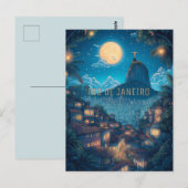 Reise nach Rio de Janeiro Brasilien Postkarte (Vorne/Hinten)