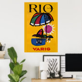 Reise nach Rio de Janeiro im Vintage-Stil Poster (Heimbüro)