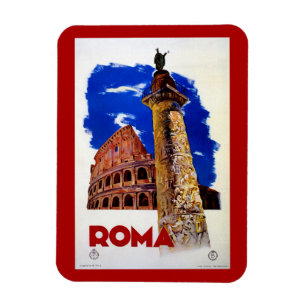 Reise nach Rom Italien Vintage Roma Magnet