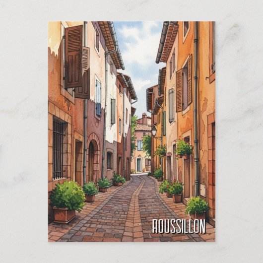 Reise nach Roussillon Frankreich Postkarte (Vorderseite)
