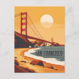 Reise nach San Francisco Postkarte