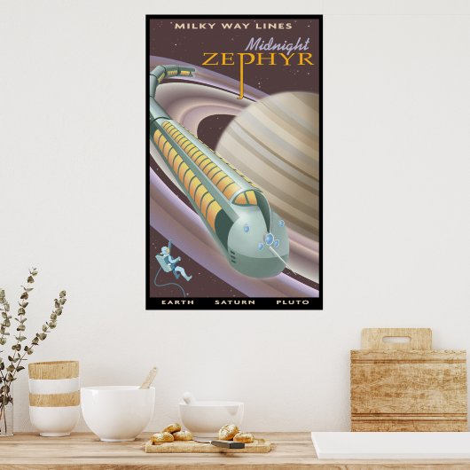 Reise nach Saturn Poster (Küche)