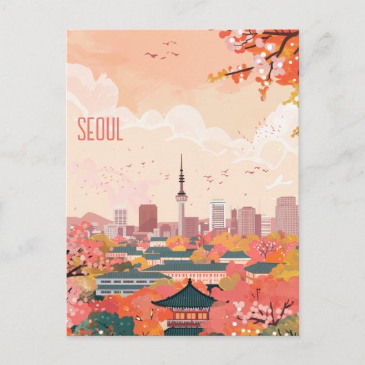 Reise nach Seoul Postkarte (Vorderseite)