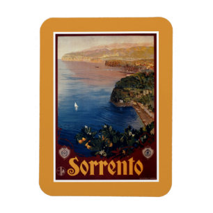 Reise nach Sorrento Italien Vintage 1920er Magnet