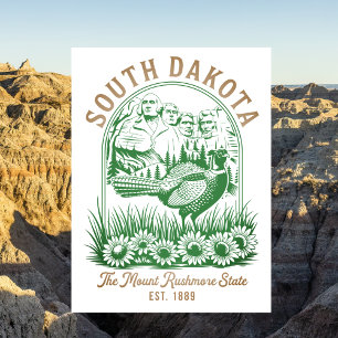 Reise nach South Dakota Mount Rushmore State Postkarte