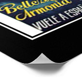 Reise nach Spanien Vintage Plakat (Ecke)