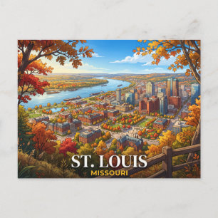 Reise nach St. Louis Missouri Postkarte