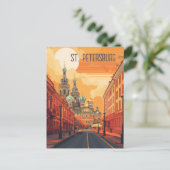 Reise nach St. Petersburg Postkarte (Stehend Vorderseite)