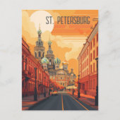 Reise nach St. Petersburg Postkarte (Vorderseite)