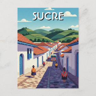 Reise nach Sucre Bolivien Postkarte