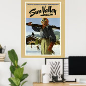 Reise nach Sun Valley, Idaho Poster (Heimbüro)