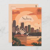Reise nach Syney Postkarte (Vorne/Hinten)